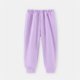 thumbnail image 4 of Pantalones largos para niños, de color liso, con cintura elástica, para niños de talla mediana y grande, informales y cómodos, de poliéster., 4 of 5