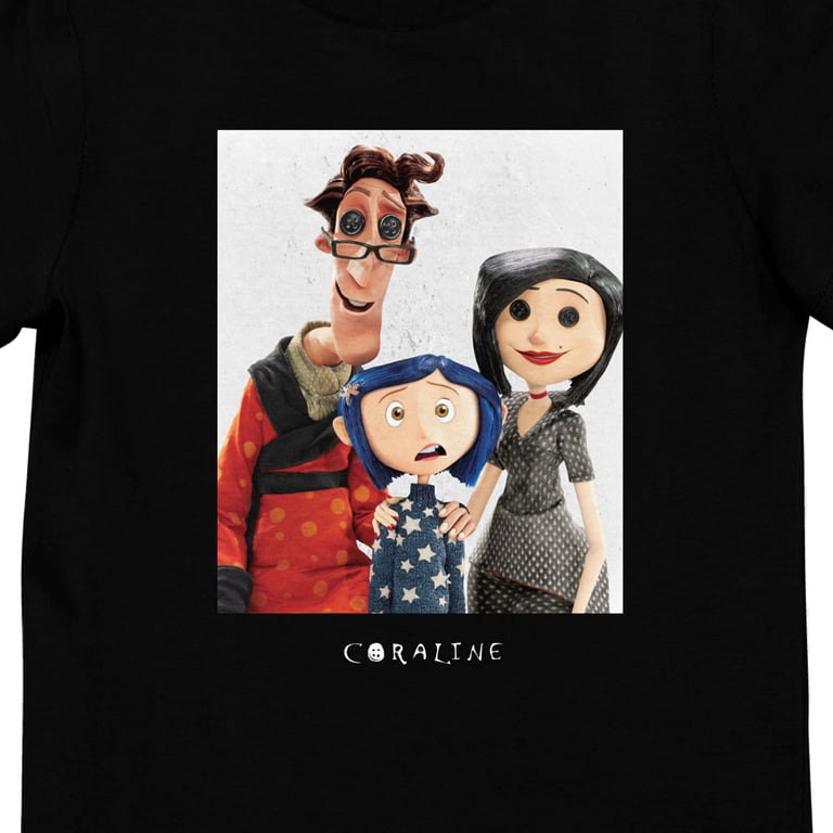 Coraline with Other Mother and Other Father, Movie Title Text, on