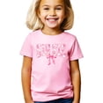thumbnail image 3 of Pink Floral Big Sis Shirt for Toddlers, Girls & Teens Older Sister Coquette Bow T-Shirt Pink Shirt 3T, 3 of 5