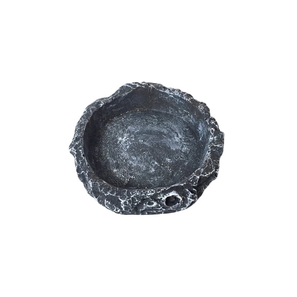 Billuyoard Cuenco de agua para comida de animales reptiles simulación lavable reutilizable decorativo antideslizante inodoro plagas insectos Alimentadores automáticos de peces Tipo 2