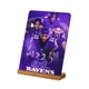 thumbnail image 1 of Marco de fotos de metal personalizado del equipo de fútbol de los Ravens, adornos decorativos para pintar sobre escritorio, adornos para fotos junto a la cama (base de bambú gratis), 1 of 7