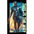 thumbnail image 2 of Men's Star Wars: The Mandalorian Din Djarin This is the Way Epic Poster Graphic Tee Black Large, 2 of 5
