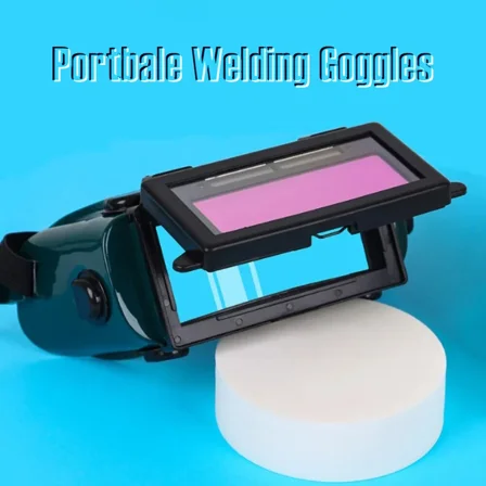 Solar Portable Welder Goggles Helmet Mask Auto-Darkening Flip Up Welding Glasses