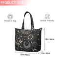 thumbnail image 4 of Black Gothic Sun Planet Pattern Travel Tote Bags for Women Carry On,Large Weekender Bags for Women Travel,Multi Functional Duffle Bag for Work,Shopping,Sports, 4 of 5