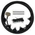 thumbnail image 1 of Sistema de riego y enfriamiento por nebulización de baja presión para jardines y terrazas, 6 metros con 6 boquillas, color negro, incluye cinta de teflón. Ideal para áreas exteriores, resistente a la, 1 of 2