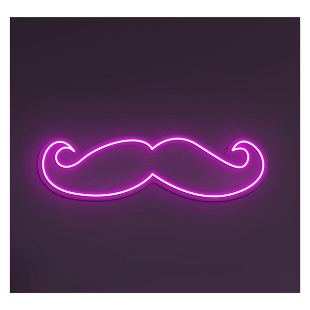 Letrero De Neón LED Con Bigote Para Barbería, Decoración Salón Para Niños, Sala Juegos, Dormitorio, Bar, Estar, Fiesta Cumpleaños 40cm