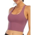 thumbnail image 5 of FUTATA Women's Cami Bra Chest Pad Vest Without Steel Ring Workout Sport Yoga Bra Longline Sling Vest, 5 of 7