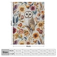 thumbnail image 4 of Orinice Cute Owl Blanket - Soft Lightweight Cozy  Throw Blanket for Adults Kids Women, Fuzzy Warm Blankets for Couch, Bed, Travel, Outdoor Use, Home Decor   60x80in, 4 of 6