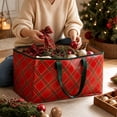 thumbnail image 7 of Qwtwty Large Capacity Christmas Tree Storage Bag, Heavy Duty Waterproof Storage Container with Reinforced Handles, Zippers and Wide Opening for Xmas Trees, 7 of 7