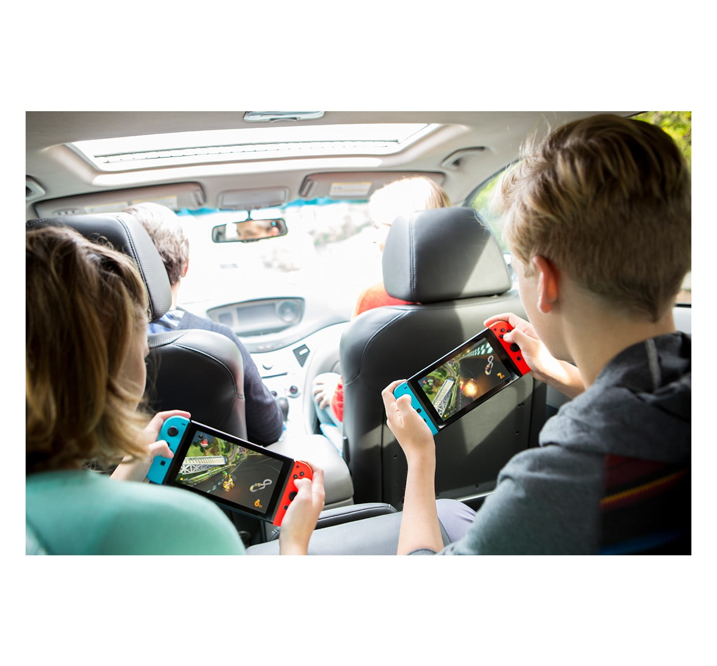 Nintendo Switch Mario Party Bundle: Super Mario Party, Mario Kart 8 Deluxe and Nintendo Switch 32GB Console with Neon Red and Blue Joy-Con
