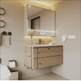 thumbnail image 6 of 36" Width Wall-Mount Bathroom Vanity – Modern Floating Vanity with Soft-Close Drawers, Laminate Doors, Plywood Construction, Cosmo Sand, 6 of 6