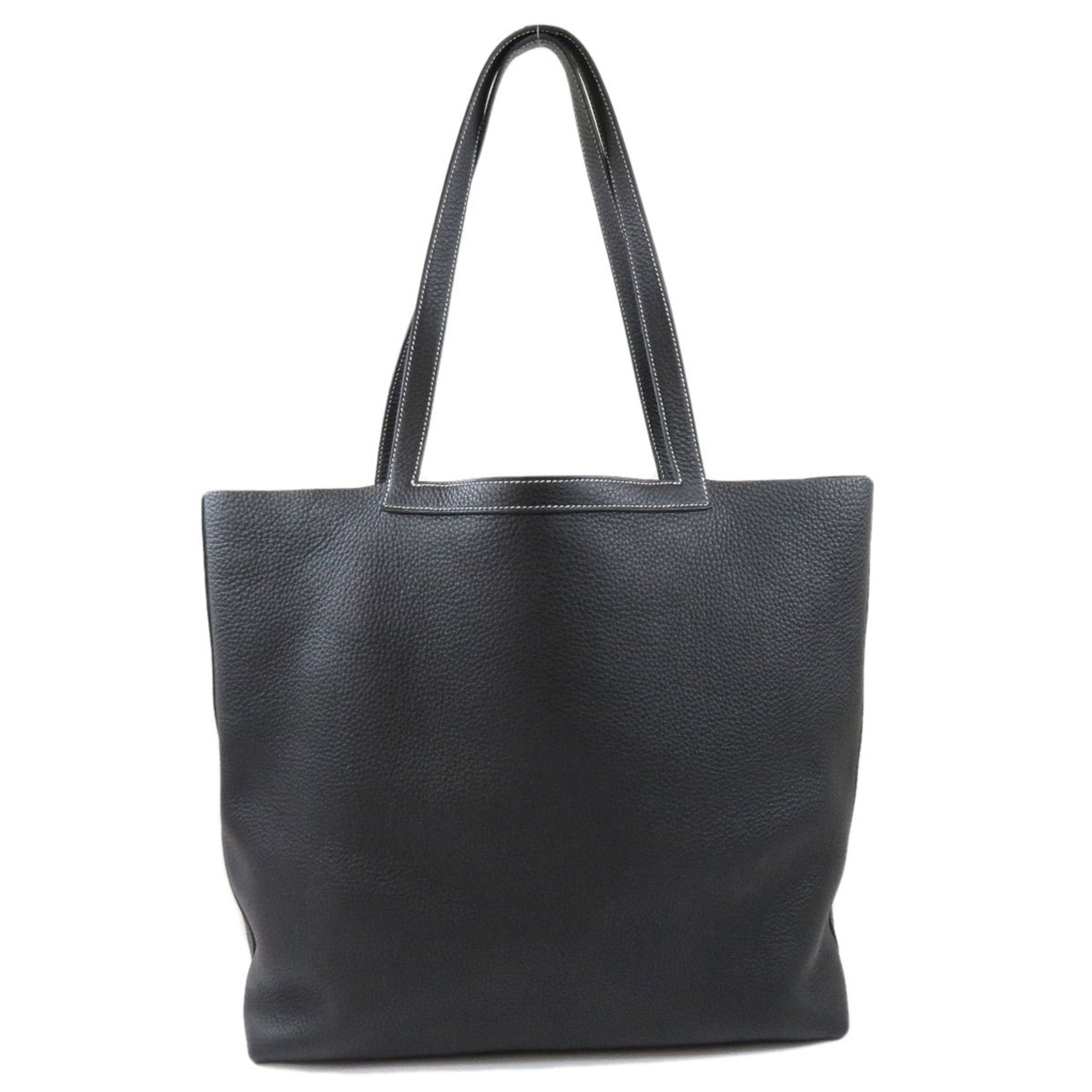 Authenticated Used Hermes Cabasserie 46 Black Tote Bag Taurillon Ladies ...
