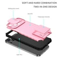 thumbnail image 6 of JTCASES for Samsung Galaxy A14 5G Case, Sliding Camera Cover & Foldable Kickstand Shockproof Corners Anti-fall Rugged Anti-slip PC TPU Heavy Duty Protective Hybitd Shell - Pink, 6 of 12