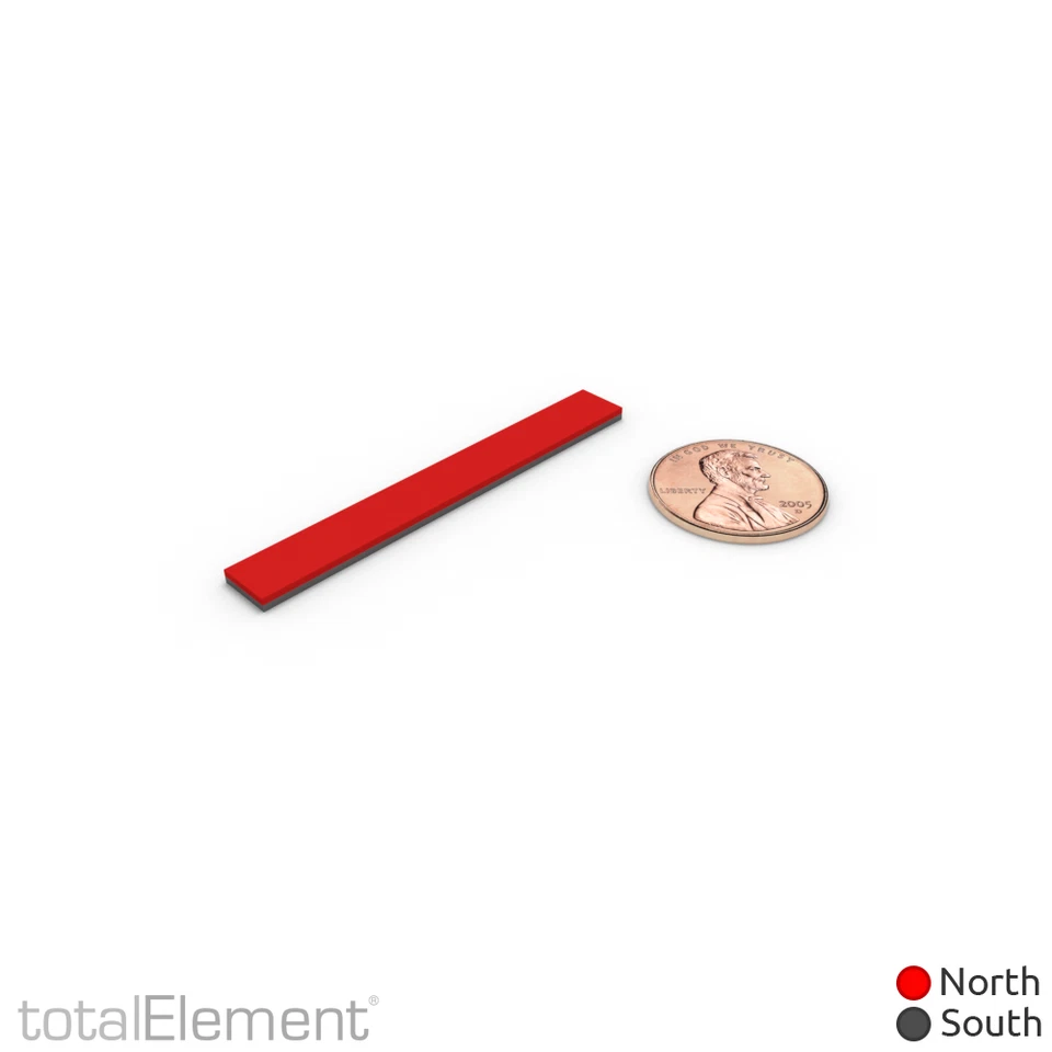 CIRCLE- 2 X 1/4 X 1/16 Inch Neodymium Rare Earth Bar Magnets N42 (18 Pack)