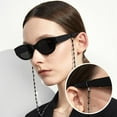 thumbnail image 3 of HSHDLDF 300PCS Eyeglasses Chain Ends Anti Slip Silicone Spring Rubber Connector Holder Retainer for Eyeglass Sunglasses Necklace Chain Eyeglass Chain Loop Holder Silicone Eyeglass Connector, Black a, 3 of 5