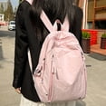 thumbnail image 6 of FUZHIQ Basic School Backpack for Ages 6-14 Waterproof Dual Side Storage Pockets Breathabl Straps Casual Student Bookbag, Pink, 6 of 8