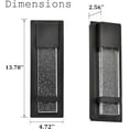 thumbnail image 5 of Outdoor LED Wall Light for Garage & Porch, 12W Bright Hardwired Exterior Wall Sconce, Waterproof Metal Outdoor Light Fixture, 5 of 10