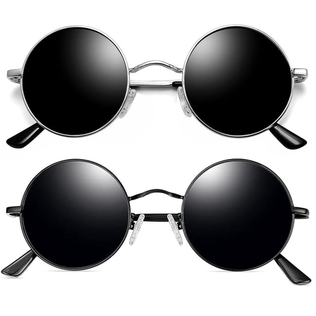 Gafas de sol Joopin Round, 2 unidades, polarizadas, UV400, para hombre y mujer
