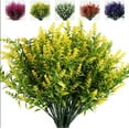 thumbnail image 4 of GRNSHTS 8 Bundles Lavender Artificial Flowers Outdoor UV Resistant Flowers Plastic Fake Flowers Plants for Outside Christmas decoration, 4 of 7