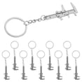 thumbnail image 3 of KAKOWELY keychain mini ruler 10pcs Portable Miniature Caliper Keychain Compact Measuring Tool Pendant with Key Ring for Woodworking DIY Projects Supplies1.97"X0.98"X0.08", 3 of 4