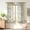 Yellow & Green, variant on Uledge Yellow and Blue Floral Linen Blend Semi Sheer Curtains, Light Filtering Farmhouse Back Tab 84" for Living Room Dining Room Sunroom, 2 Panels