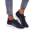 thumbnail image 4 of DYMADE Women's Lightweight Lace Up Breathable Mesh Flat Knit Sneaker Shoes, 4 of 5