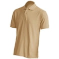 thumbnail image 2 of Basico (Beige) Polo Collared Shirts For Women 100% Cotton Short Sleeve Golf Polo Shirts For Men, 2 of 3