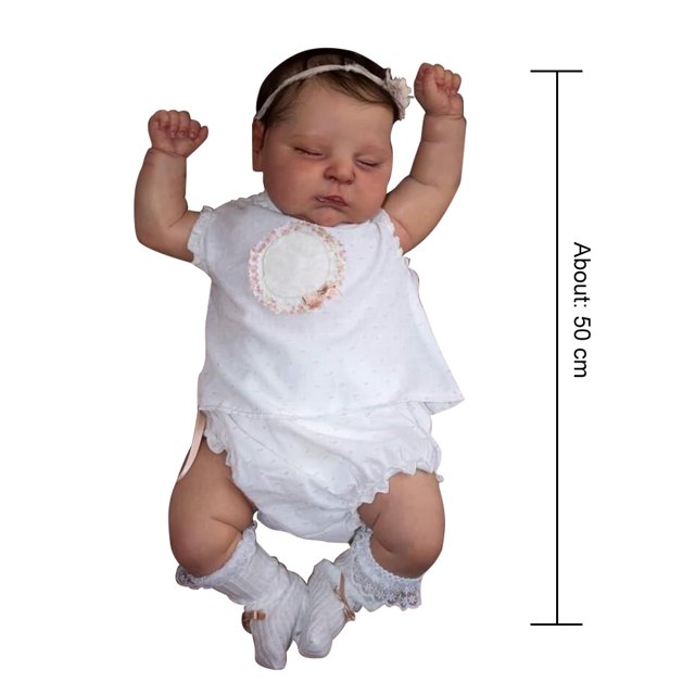 Muñecas de bebé Reborn realistas de 20 pulgadas con piel 3D Muñeca de niña Reborn realista para niños Ehuebsd libre de BPA