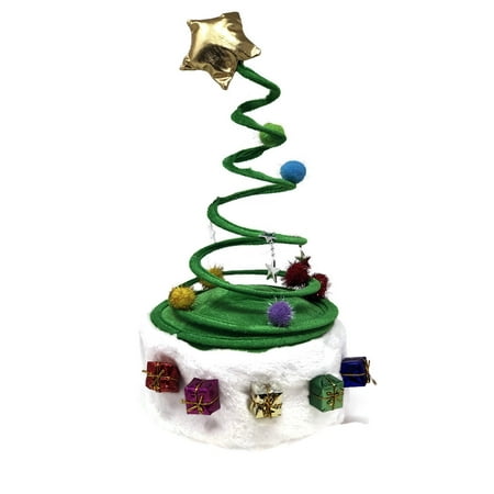 Christmas Tree Coil Spring Hat