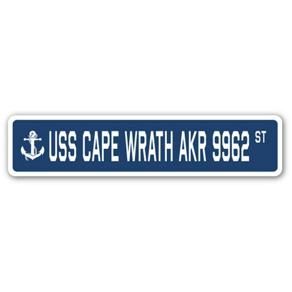 USS CAPE WRATH AKR 9962 Street Sign us navy ship veteran sailor gift