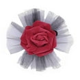 thumbnail image 5 of Odeerbi Kids Girls Vintage Queen Dress Gothic Rose Crochet High Low Tulle Tutu Dress with Crown, 5 of 7