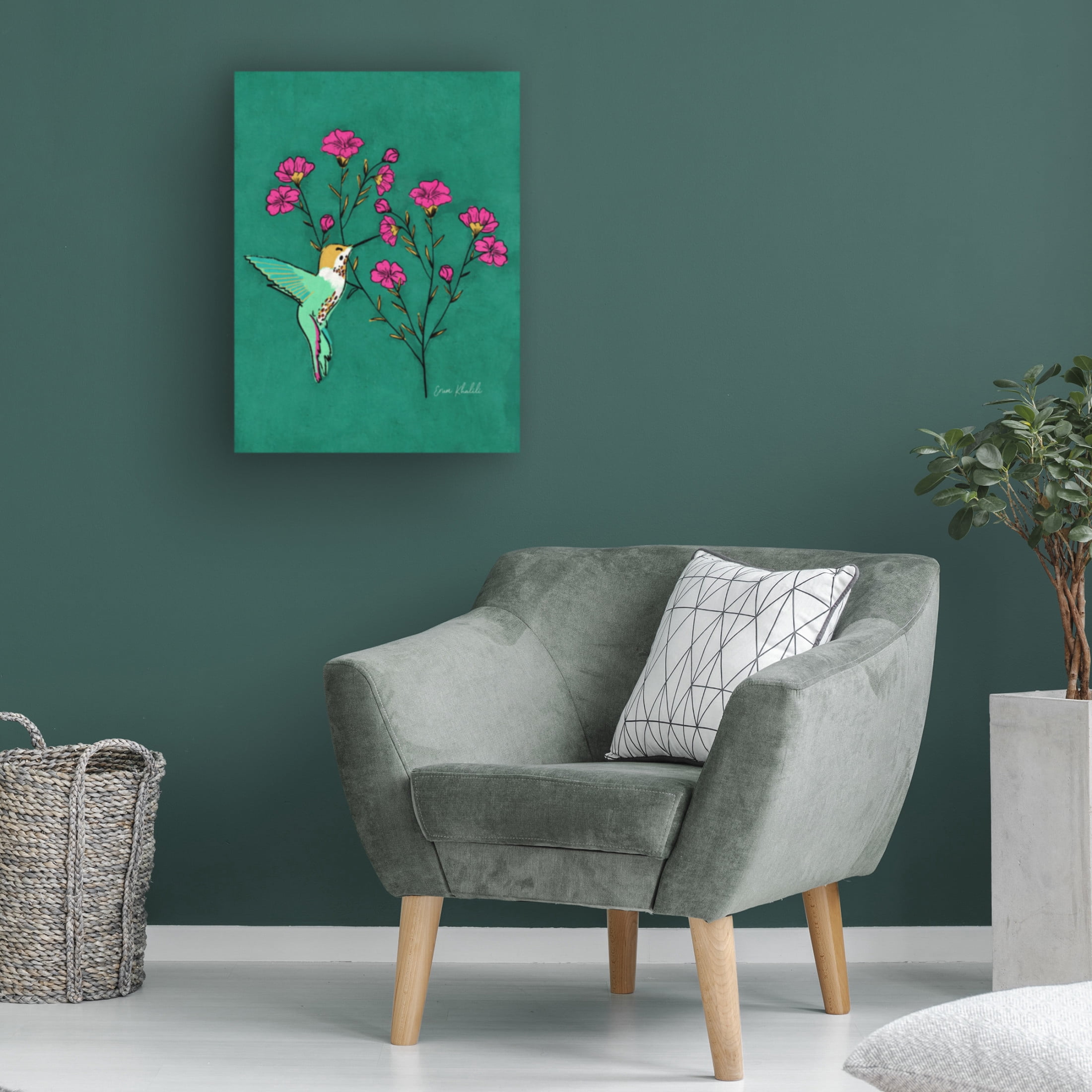 Trademark Fine Art Erum Khalili Hummingbird Canvas Wall Art