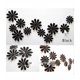 thumbnail image 2 of 3D Flower Wall Stickers 12-Pack Black - Self-Adhesive Wall Decor for Home, 2 of 4