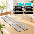 18 Inch Metal Ruler With Corking Stainless Steel Pack Of 10 - Walmart.com