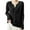Black, variant on ATOYSOY Women's V Neck Button Ribbed Sweater Cardigan Long Sleeve Collar Slim Knitted Pullover Fall Winter Red S