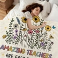 thumbnail image 3 of Teacher Appreciation Gifts Blanket for Women Men,Funny Teachers Thank You Retirement Birthday Gift from Students 80"x60", 3 of 7