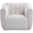 thumbnail image 7 of Meridian Furniture Dixie Cream Velvet Chair, 7 of 7