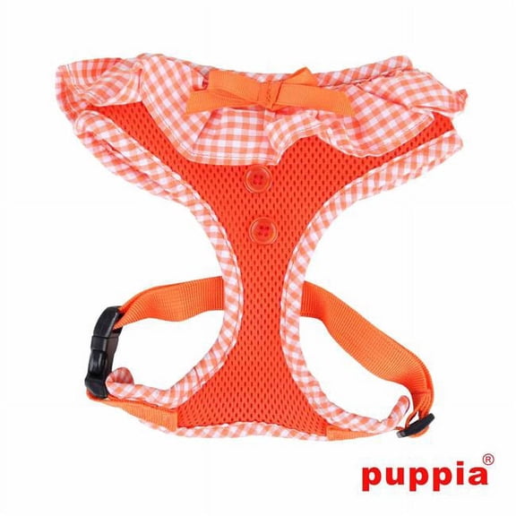 Puppia Vivien Over-The-Head Dog Harness, Orange, Small