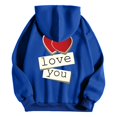 FANDANIV Hoodie Men Streetwear Valentine'S Day Couple Fun Printed