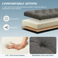 thumbnail image 3 of Magic Union 50" storage bench for Bedroom, Tufted storage ottoman bench with pholstered, large long end of bed storage bench, Load up to 660 lb, Wooden Legs, for Bedroom & Living Room, Gray, 3 of 6