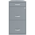 thumbnail image 2 of Space Solutions 18 inch 3 Drawer Metal File Cabinet with Pencil Drawer Gray, 2 of 9