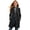 Black, variant on Stylish Longline Trench Coat for Girls â Lined Windbreaker Jacket with Hood, Single- Dress Coat Outerwear for Fall & Winter, Ages 2â14