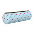 thumbnail image 1 of Disketp Syringe And Red Cross Estuche Organizador de Lápices de Cuero, Estuche de Oficina con Cremallera para Bolígrafo y Lápiz, 1 of 6