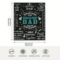 thumbnail image 3 of 1 pc Gifts for Dad, Dad Birthday Gifts Ideas, Dad Gifts Throw Blanket, Best Dad Ever Gifts, Dad Gifts from Daughter Son, Christmas Dad Gifts, Xmas Presents for Dad Father Gifts, 3 of 6