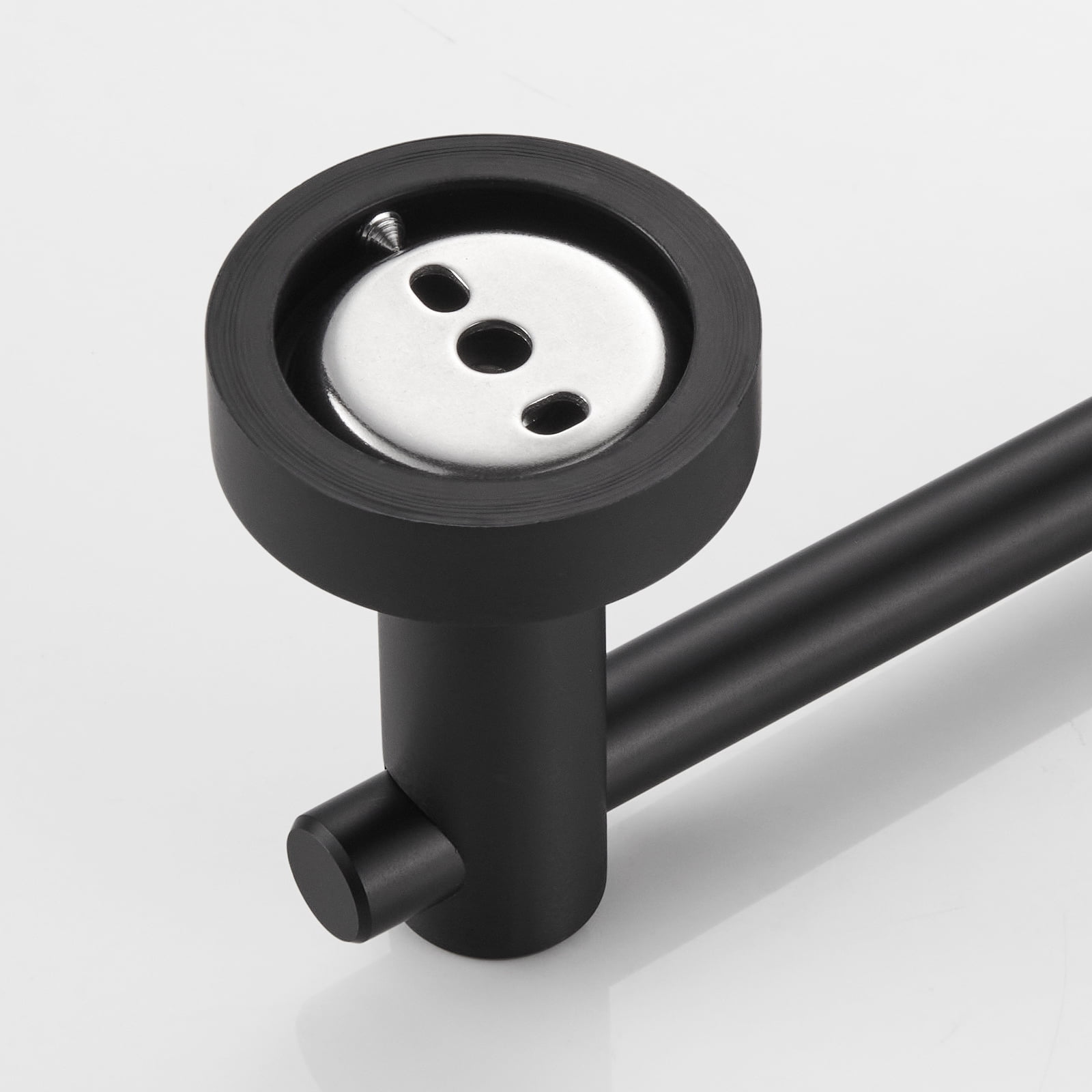 Wall Mounted Toilet Paper Holder,Thicken Toilet Roll Holder for Bathroom, Kitchen,Matte Black
