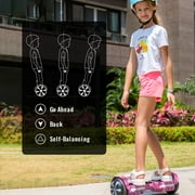 SIMATE Hoverboard for Kids Ages 6+,8.5mph & 8.5 Miles,300W, Self Balancing Scooter ,Bluetooth Speakers and LED Light