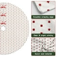 thumbnail image 6 of 36 Inch Christmas Tree Skirt – Velvet Plush Tree Mat, Soft Thickened Polyester with Red Ties, Single-Sided Printing, Available in 30in/36in/48in, Perfect for Holiday Xmas Tree Decoration, 6 of 7