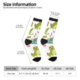 thumbnail image 2 of Rateoe Cartoon Frogs for Women Casual Calf Socks - Cute Crew Socks - Thin Soft Above Ankle Socks Size 5-11, 2 of 6