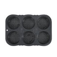 thumbnail image 2 of Clearance Hamburger Bun Pan Silicone Hamburger Bun Pans For Baking Multi Cavity Mesh Silicone Hamburger Bun For Making Buns Non Stick Baking Pan Household Silicone Baking New Bak Grey, 2 of 9