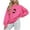 Hot Pink, variant on Christmas Women's Sweatshirts Fashion Red Wine Glass Printed Pullover Round Neck Sweater Rhinestone Loose Long Sleeve Blouse Tops